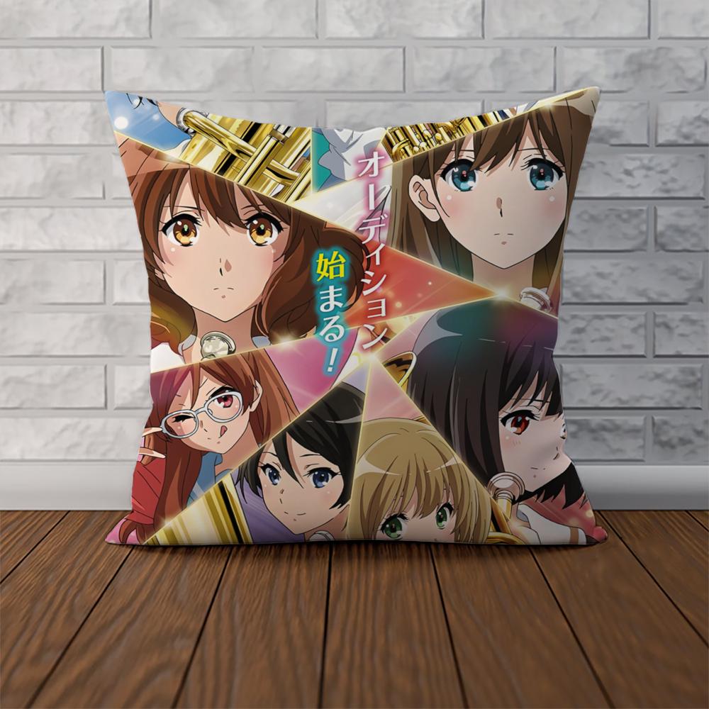 Чехол на подушку Sound Euphonium 3 для автомобиля, дивана, декоративный домашний, двусторонний принт, плюшевая квадратная декоративная подушка, чехол
