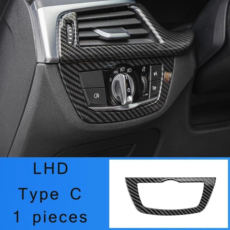 LHD для BMW 5 серии G30 G31, центральный подлокотник из углеродного волокна, крышка ящика для хранения, положение шестерни, панель, декоративная крышка, автозапчасти