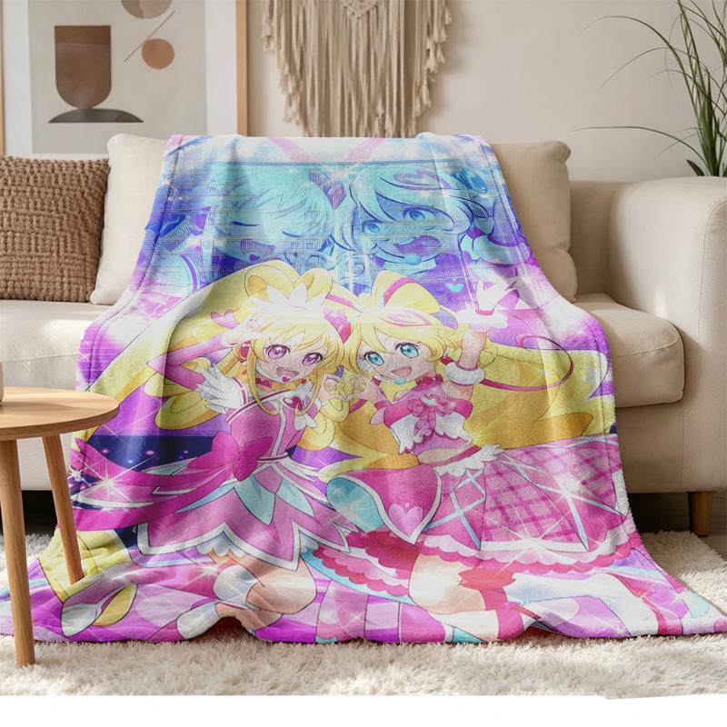 idol precure Soft and comfortable flannel Suitable for sofas living rooms outdoor camping travel and also makes a great anniversary gif