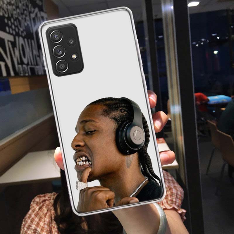 Чехол для телефона с изображением рэпера A$AP Rocky для Samsung A54 A57 A37 A17 A14 A15 A12 A24 A34 A55 A35 A25 A52S A07 A05S A04S A22 A32 A72 Gala