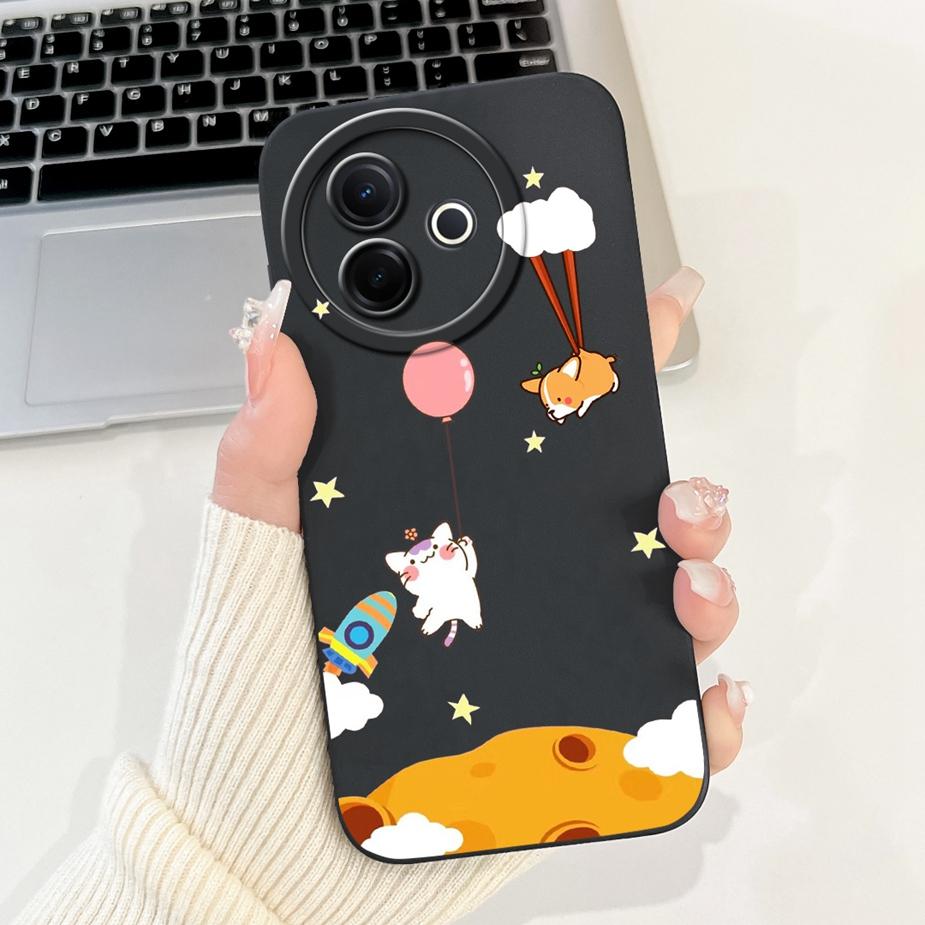 Чехол для Vivo Y39 5G V2436 Милый Модный Мультяшный Узор Защитный Мягкий ТПУ Чехлы для Телефона Для Vivo Y300i Y 39 VivoY39 Бампер