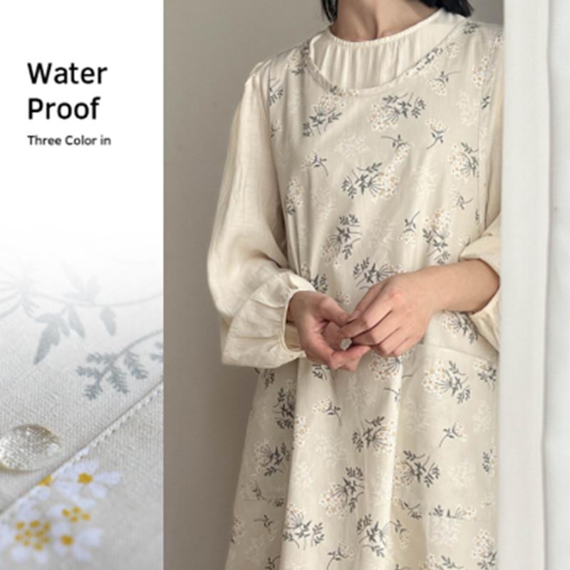 Водонепроницаемый дышащий хлопковый фартук для дома, японской и корейской домашней работы, антигрязный, кухня, кофейня, маникюрный салон, фартук