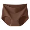 Pure Cotton High-Waisted Underwear Women'S Antibacterial And Antibacterial Crotch Women'S Underwear Solid Color Belly And Hip Briefs