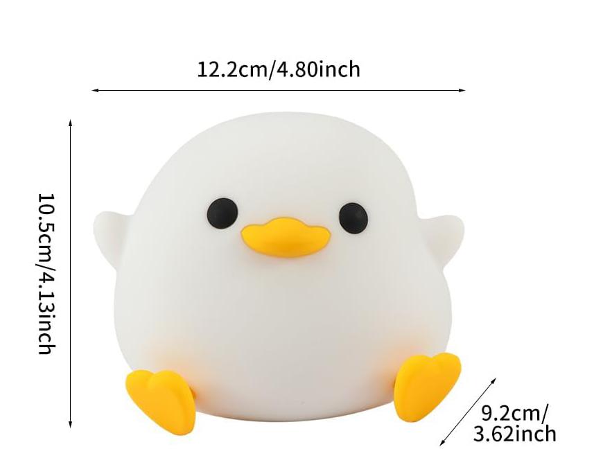 Duck-shaped lamp Cute silicone duck USB night lamp