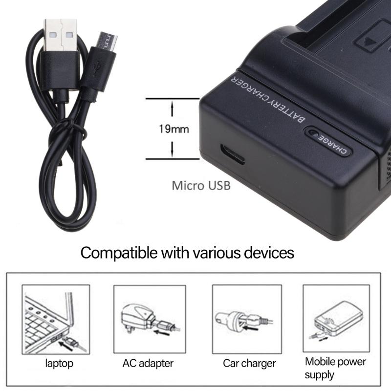 USB Charger Dock Base W126 Quick Charging Digital Battery Charger for Various Models Camera Battery