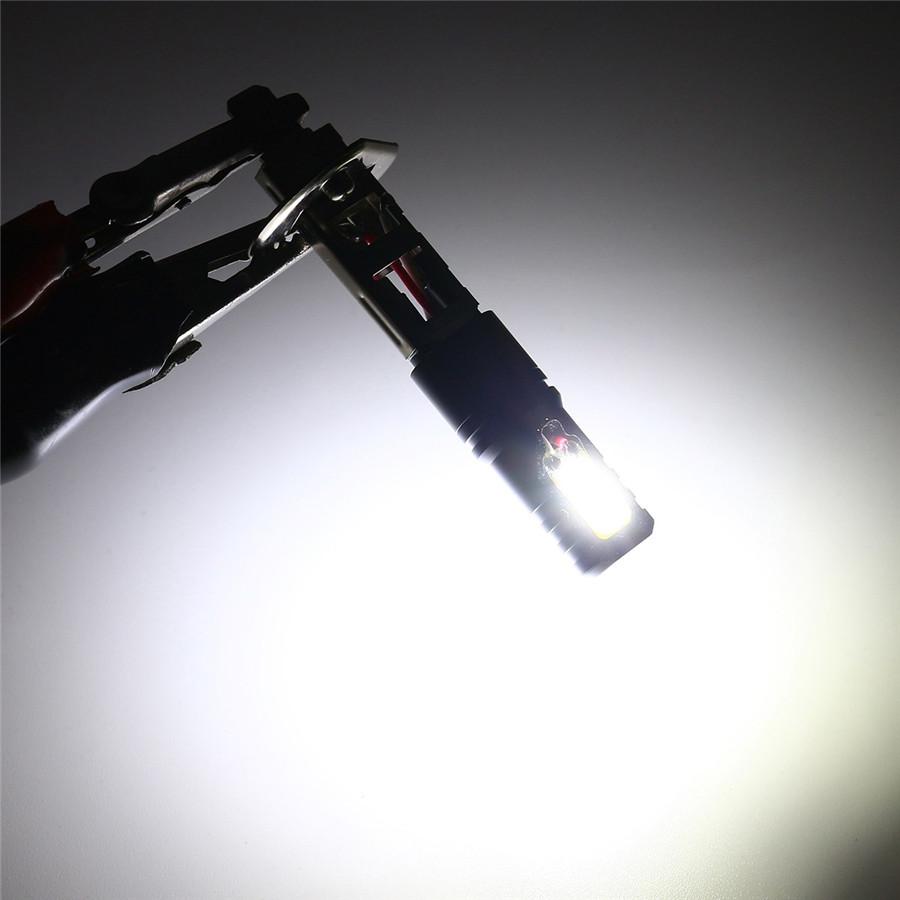 2Pcs 80W H1 LED Light Bulbs For Car DRL Daytime Driving Fog Lights 6000K White