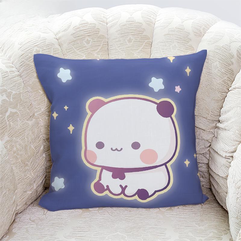 Милые наволочки с принтом панды Бубу и Дуду, домашний декор, кавайная мультяшная анимация, наволочка для диванной подушки, наволочки для спальни