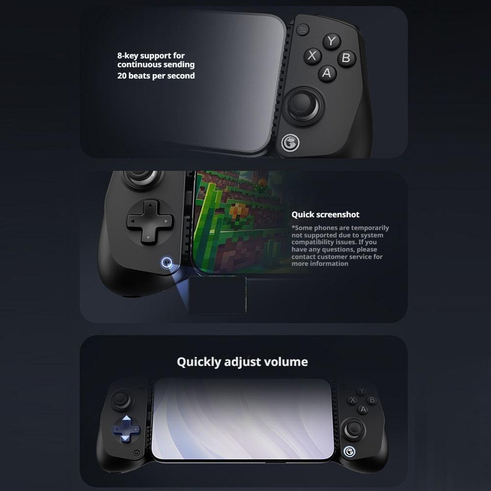 Выдвижной игровой контроллер, Совместимый с системами iOS и Android, Интерфейс Type-C, Противоскользящий дизайн, Аксессуар для мобильного гейминга