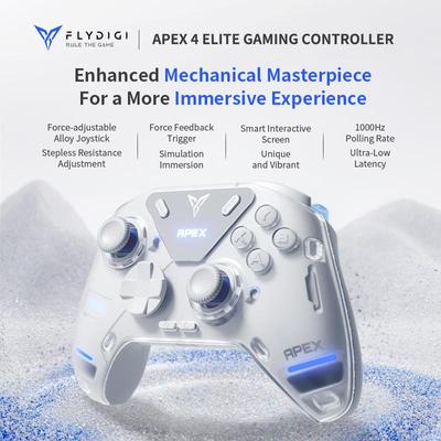 Новый игровой контроллер Xiaomi Flydigi APEX 4 Wireless Elite Force Feedback Trigger Smart Handle Support PC/Switch/Mobile/TV Gamepad