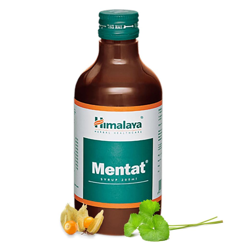 Himalaya 2 X Mentat Syrup 200ml for Focus Concentration Mental Energy Support