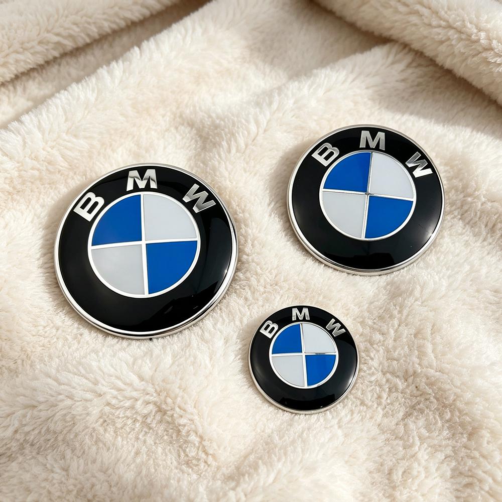 2026 Hot Car Logo Front Hood Rear Trunk Emblem 3pcs 74mm 82mm For BMW M Logo E46 E36 E34 F10 E90 F30 E60 F30 E53 E30 E92 E87 Accessories