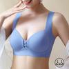 Seamless Bra Women's Large and Thin Underwear Full Cup Without Steel Ring Gathered Bra Solid Casual Bra Traceless Bra