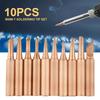 Power Tool-10pc/Set 900M-T Soldering Tip Pure Copper Electric Iron Head Series Solder Tool