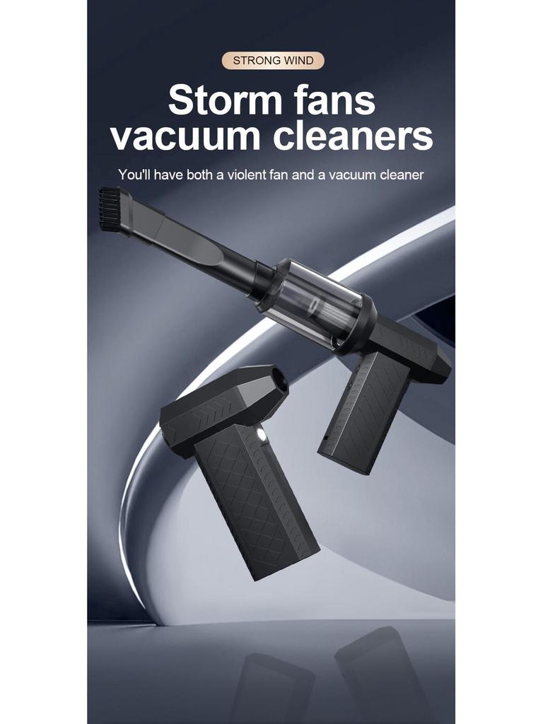 Ручной беспроводной мини-турбовентилятор и вакуумный пылесос для кемпинга в одном