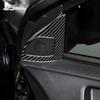 Для Mitsubishi Lancer 2008 2009 2010 2011 2012 2013 2014 2015 Настоящий Мягкий Карбон Отделка Салона Наклейка на Динамик Боковой Двери Автомобиля