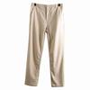 Cotton! Linen! OEM Goods out of Japan! Export Men's Clothing Balance Cargo with Logo Cut off Business Slim-Fitting Small Straight Casual Pants