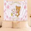 Cute Bear Cartoon Decorative Tapestry Home Wall Decoration Office Living Room Tapestry