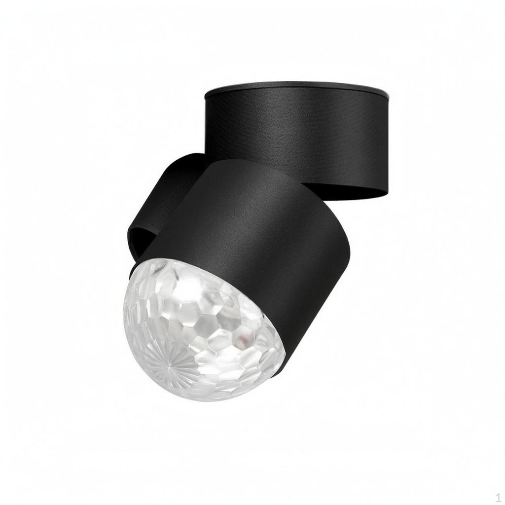 LED Overhead Light Fixture Water Wave Effect Rotating Folding Head
