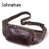 Genuine Leather Men Waist Packs Natural Soft Cowhide Outdoor Sport Leisure Chest Bags Fashion Man Crossbody Bags