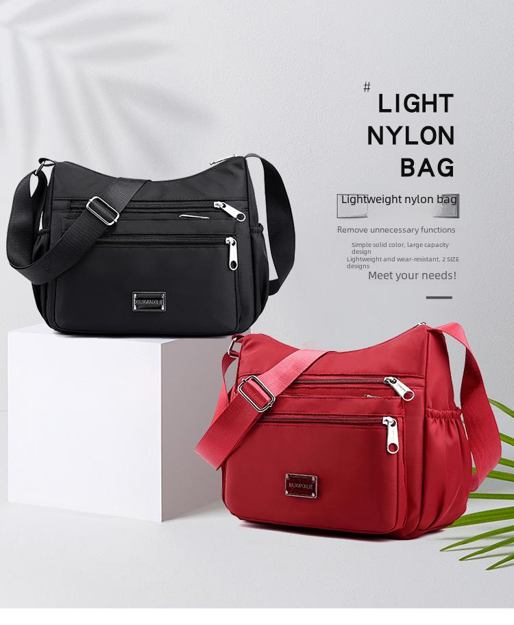 Сумки через плечо и сумки-мессенджеры из ткани Оксфорд 2024 года большой вместимости для женщин среднего и пожилого возраста