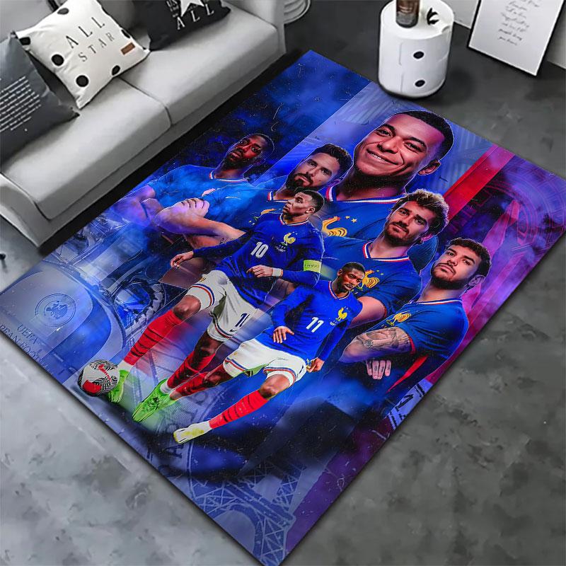 France National Football Team Carpet Rug for Living Room Bedroom Home Sofa Decoration,Kids play Non-slip Floor Mat