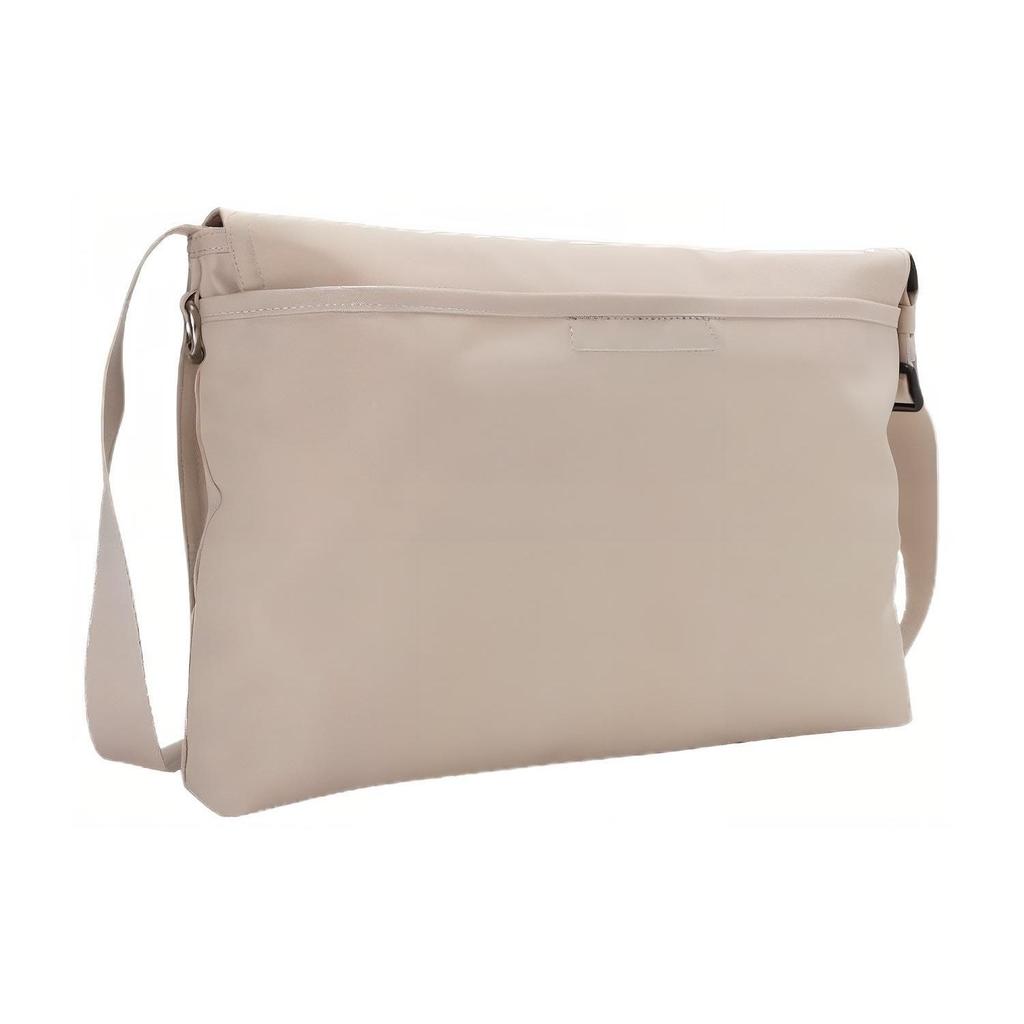 Calvin Klein Minimalist Commuter Logo Flap Adjustable Shoulder Strap Fabric Crossbody Bag Medium Men bags Milk HH3758-265