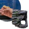 Resin Reptile Rock Hideout Turtles Basking Platform,Habitat Decoration,Reptile Cave for