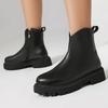 Черные резиновые сапоги Осенне-зимняя обувь Женские ботильоны на платформе Готические на низком каблуке Белые для вечеринок Дождевая обувь Женские Водонепроницаемые
