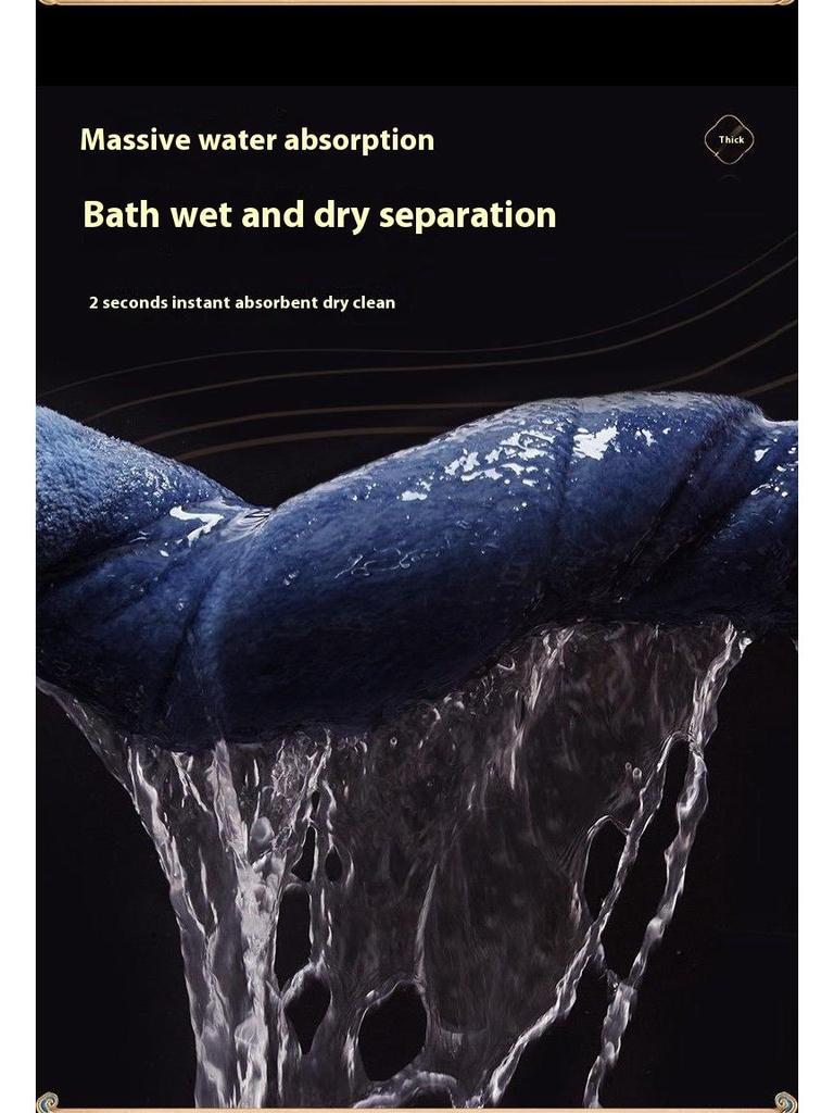 Европейский нескользящий набор для ванной: Впитывающий U-образный коврик для туалета и придверный коврик