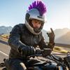 Motorcycle Helmet Decorative Wig, European And American , Suitable For Both Men And Women Riders, Mohawk/cockscomb , Funny Prop And Headwear For Event