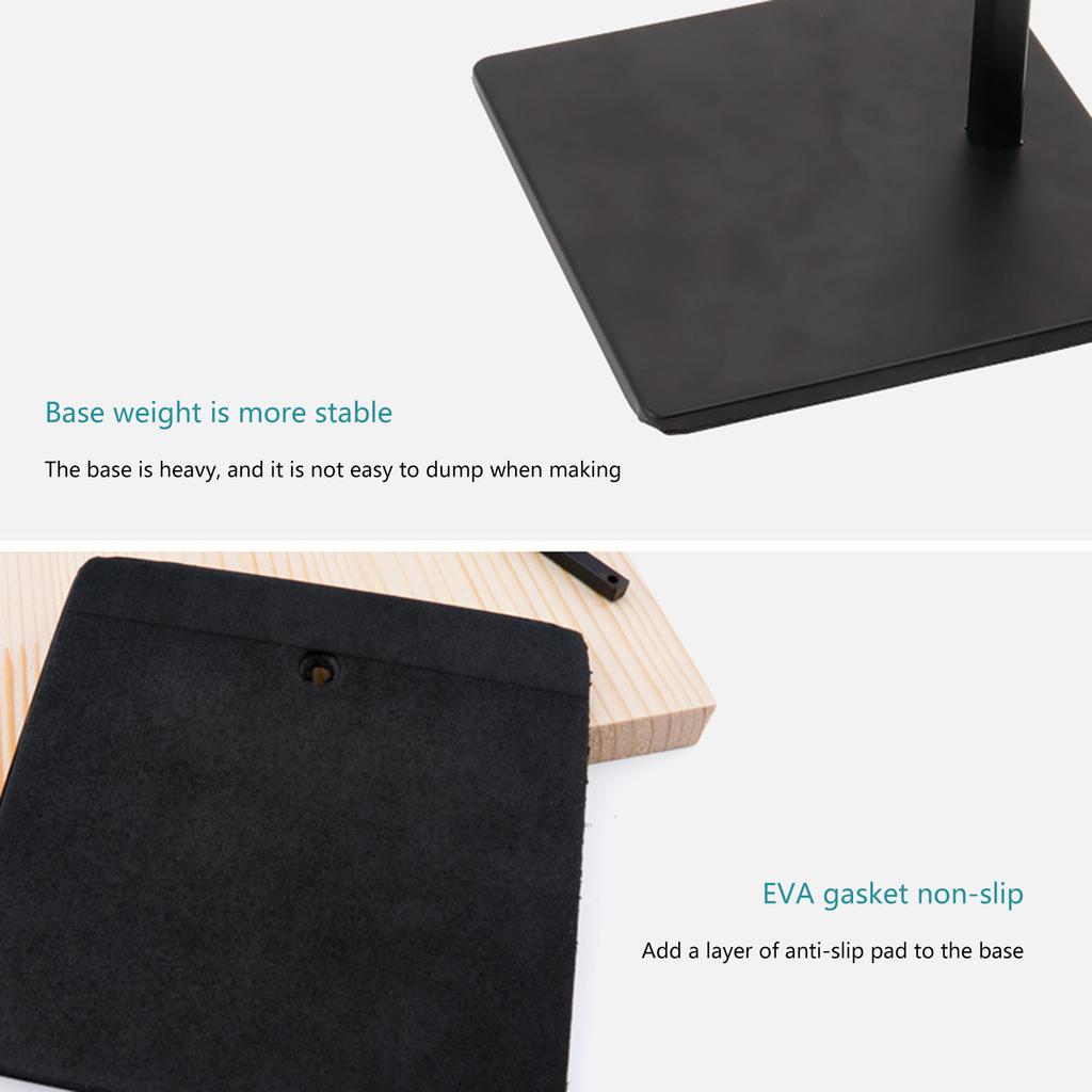 Металлическая подставка для лепки из глины, держатель для дисплея с нескользящим основанием, регулируемая по высоте для лепки и моделирования из глины