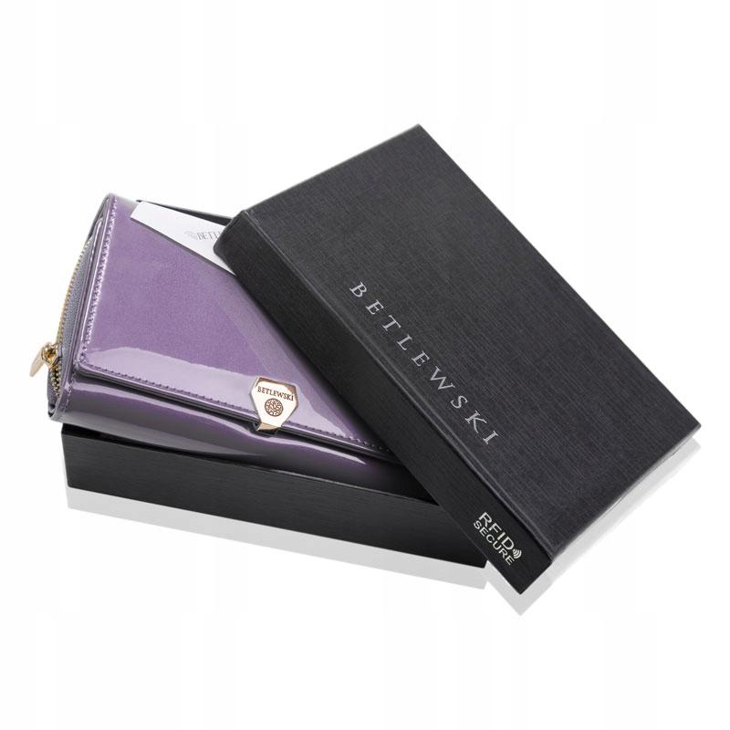 BPD-VS-513 PURPLE Women' wallet SHINY +CERTIFICATE