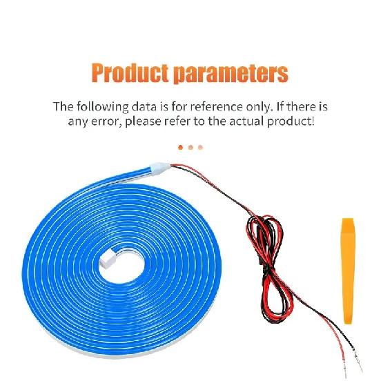 12V Car Rear Trunk Brighten LED Strip Modified Lighting for Waterproof Flexible Light Universal connector Plug & Play 4m