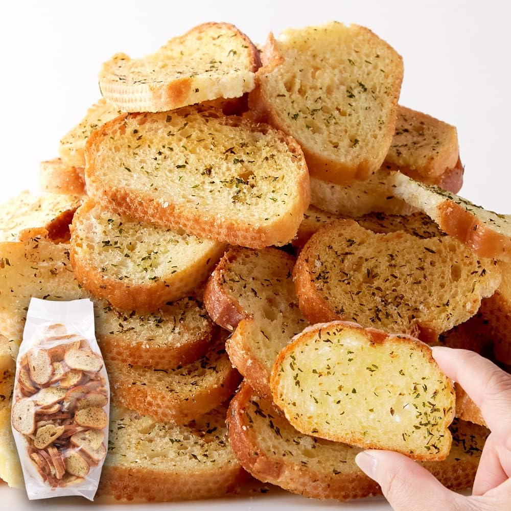 Natural Life Garlic Rusk (500g) Imperfect Large Capacity Snack Appetizer Simple Packaging Plain Bag Unsorted