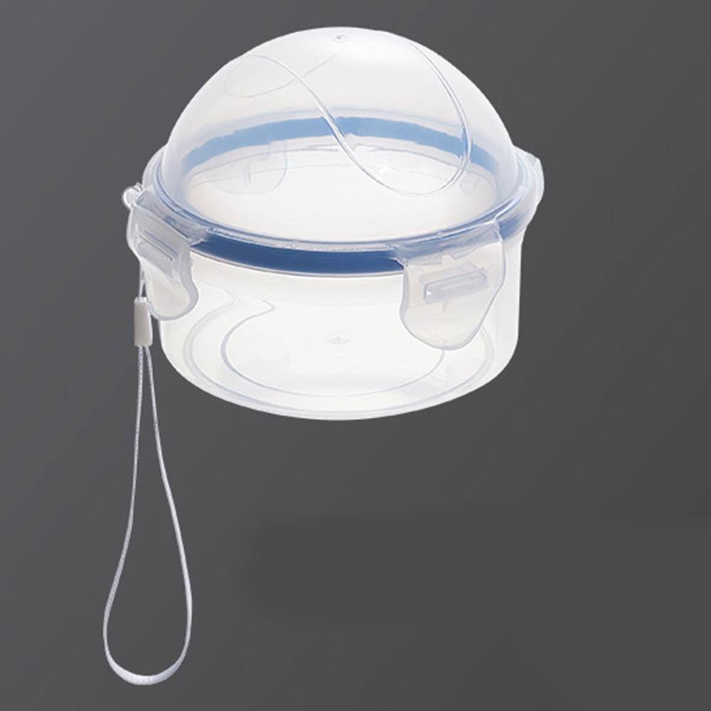Durable Plastic Fruit Preservation Box Clear with Lid Circular Sealed Box Reusable Multipurpose Food Saver Box Refrigerator