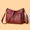 2025 Новая модная женская сумка, большая вместительная сумка-мессенджер из мягкой кожи, водонепроницаемая и легкая, с несколькими карманами, простая универсальная сумка через плечо
