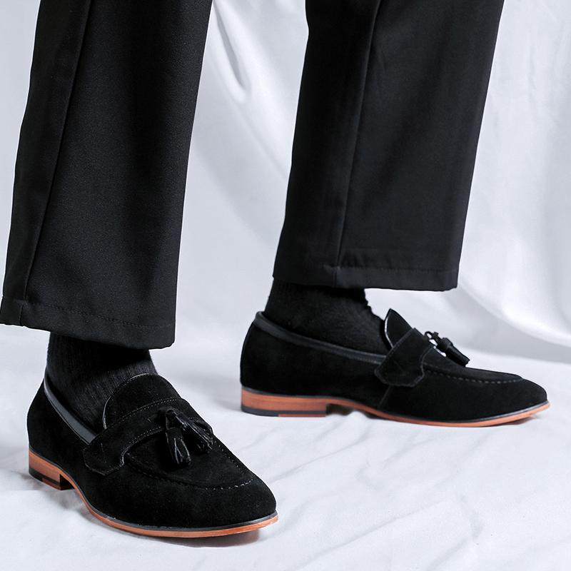 Модные мужские мокасины в деловом стиле, классические и модные, для джентльменов, для официальных вечеринок, для взрослых, для офиса, больших размеров, из матовой кожи