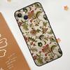 Вышивка Цветами Чехол для Телефона Для iPhone 11 12 13 14 15 16 Pro Max Mini XS Max X XR Plus Чехол Coque