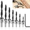 Screw Hole Drill Hole Cutter HSS Countersink Counterbore Woodworking Chamfer Drill Drill Bit Reamer