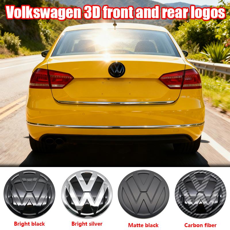 W1481Pc 140mm Car Logo Front Bonnet Hood 100mm Rear Tail Trunk Emblem For Volkswagen Passat 2011 2012 2013 2014 2015 Auto Accessorie