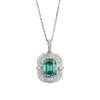 Xian Can Jewelry 2025 Серебро S925 Ашер Параиба Оправа Оправа Ожерелье Подвеска