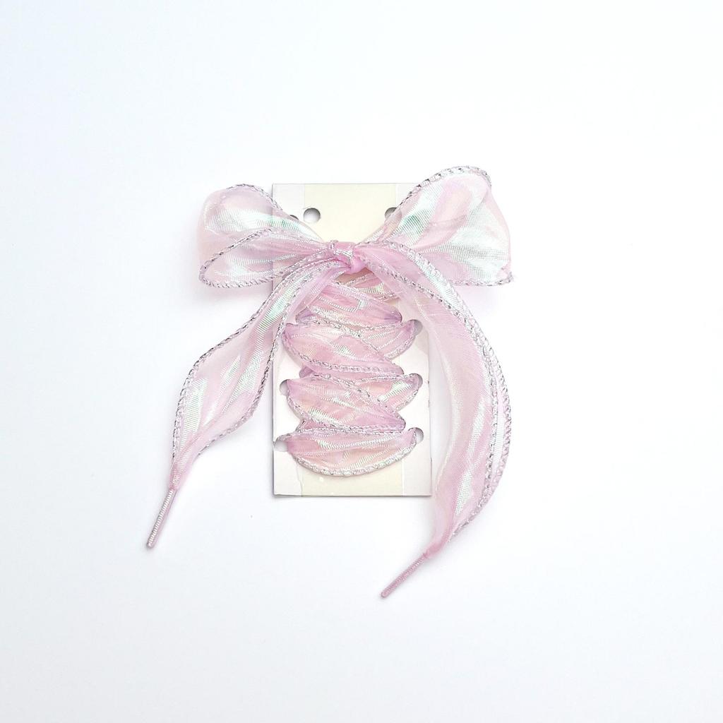 Переливающаяся 4 см лента из перламутрового волнистого кружева «рыбий хвост» для шнурков и бантов