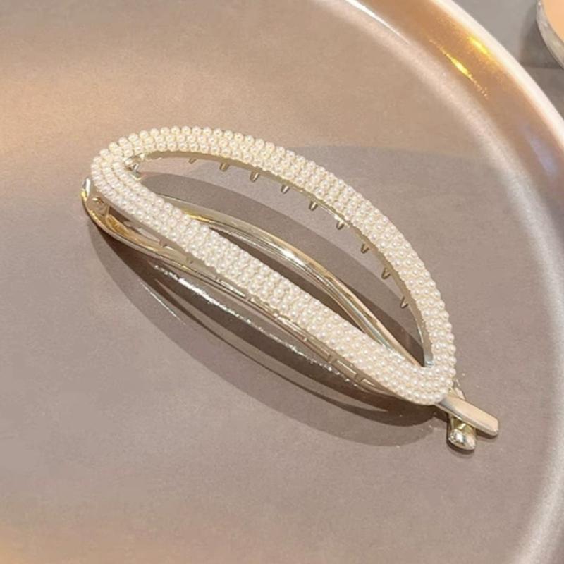 Стразы Заколки-бананы Нескользящий захват для женщин девушек Аксессуары для укладки высокого хвоста