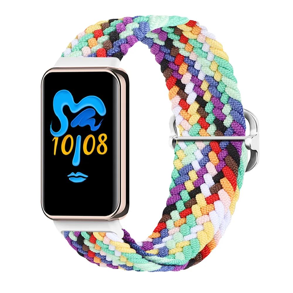 Эластичный нейлоновый ремешок Solo для браслета Honor Band 9 Женский Мужской Плетеный ремешок-петля с металлической застежкой для Honor Band 10 Correa
