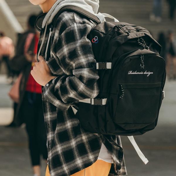 Oops 3D Pocket Mesh Backpack (Black), RD173010CBKF0-7000026070