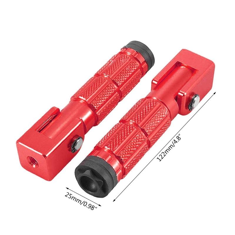 90 Degree Fixed Folding-Footpegs Foot Peg Front Rear Footrest Pedal Universal Motorcycle Modified Accessories 1 Pair