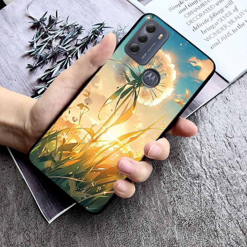 Красивый чехол для телефона с изображением одуванчика для Moto G84 G22 G32 G42 G52 G62 G53 G72 G60 G60S G100 G10 G20 G30 G13 G50 G 5G G Pure