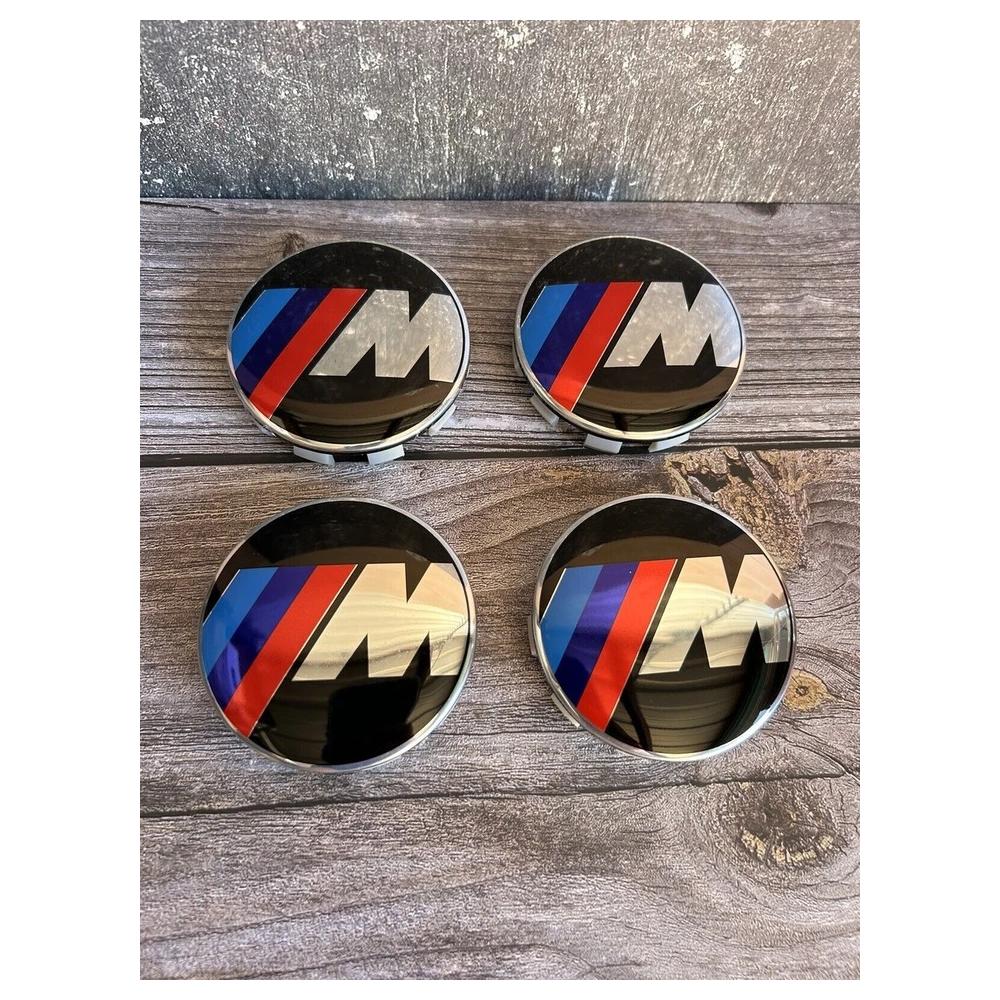 4PCS Applicable to BMW Group for M 68mm Wheel Center Hub Caps Logo Badge Emblem Rim Hubcaps Emblem M logo Sport