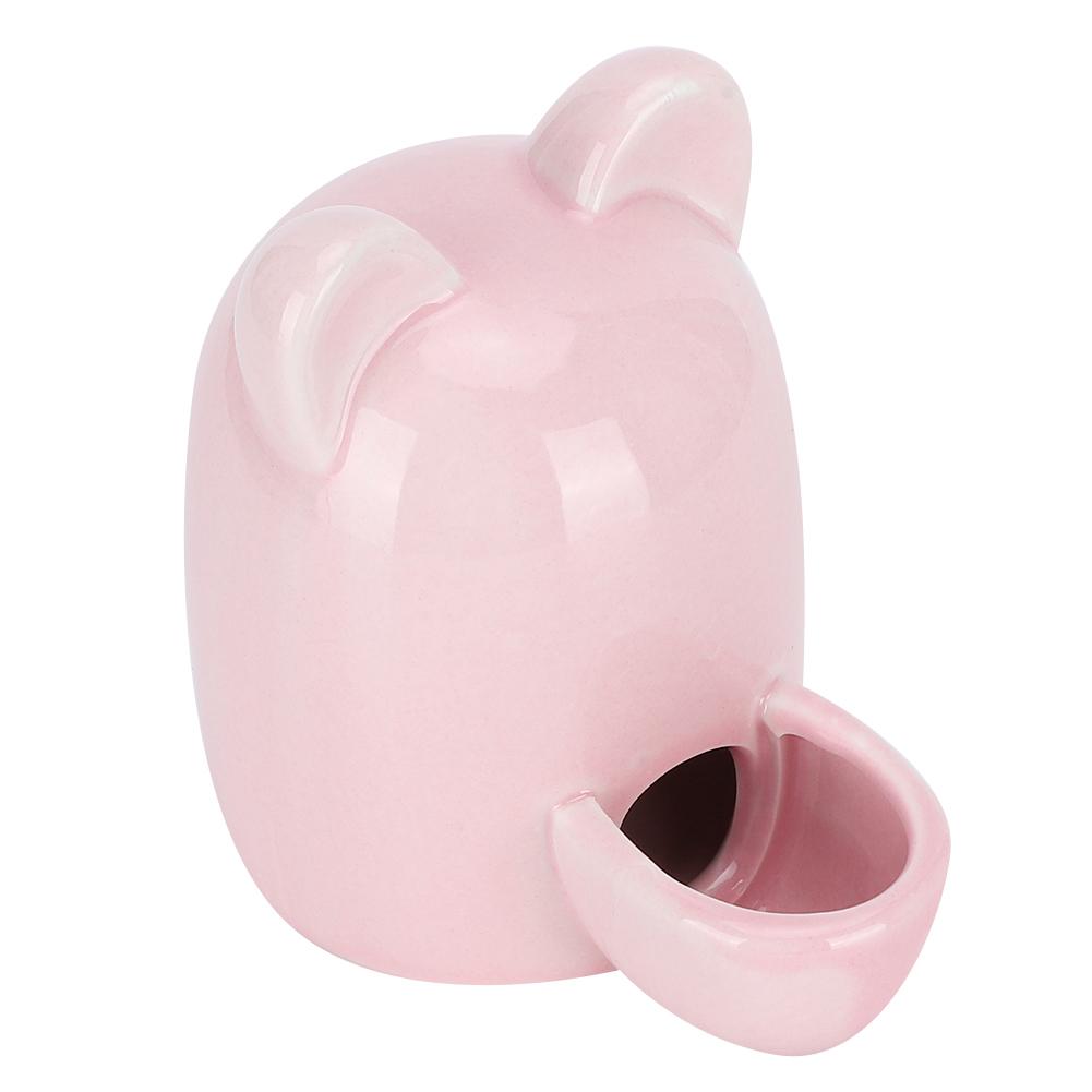 250ml Pet Ceramics Waterer Drinking Feeder Mute Water Dispenser for Hamster Hedgehog Squirrel