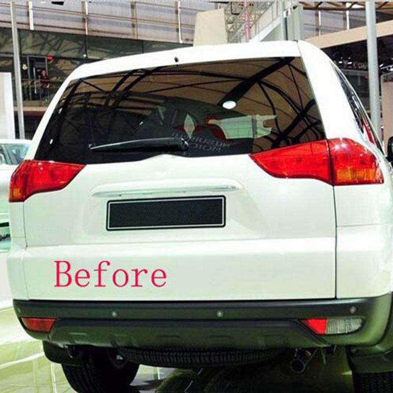 Для Mitsubishi Pajero Sport 2010 2014 Задний противотуманный фонарь Накладка на корпус Автостайлинг Хромированный ABS Автоаксессуары 2 шт.